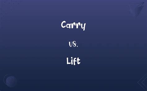 The Key Difference: Weight vs. Lift