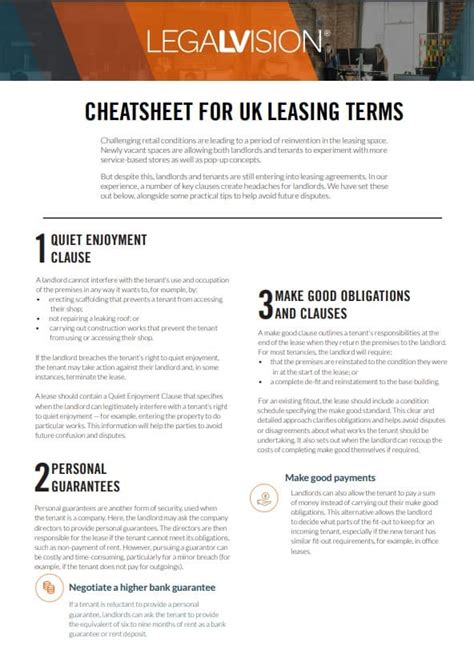 The Key Leasing Terms You Need to Know