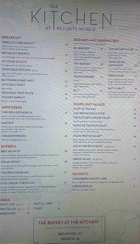 Indulge in Exquisite Delights at The Kitchen: A Glimpse into Resorts World's Eclectic Menu!