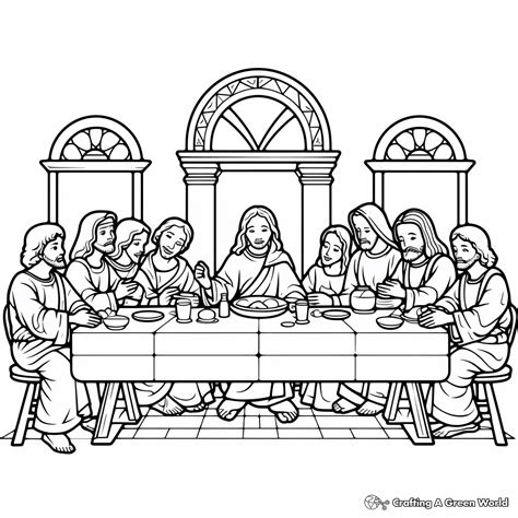 The Last Supper Color Page
