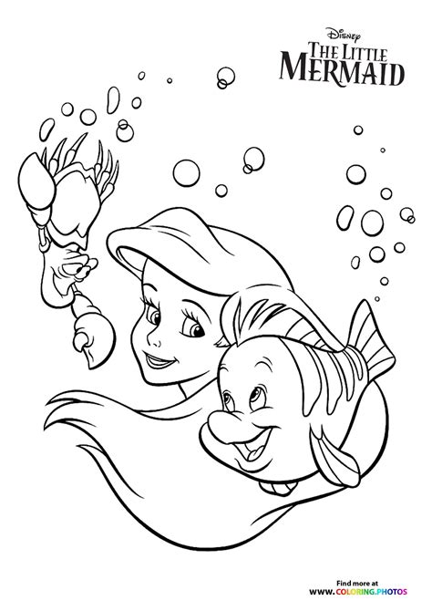 The Little Mermaid Coloring Page