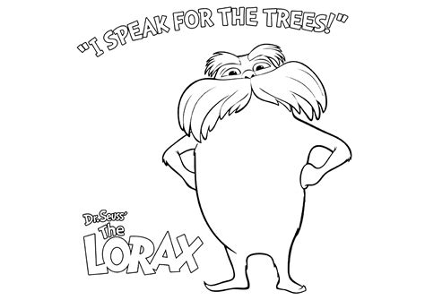 The Lorax Color Page