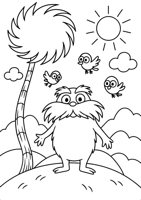 The Lorax Coloring Pages