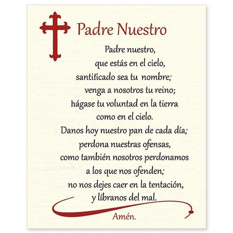 The Lord's Prayer In Spanish Printable