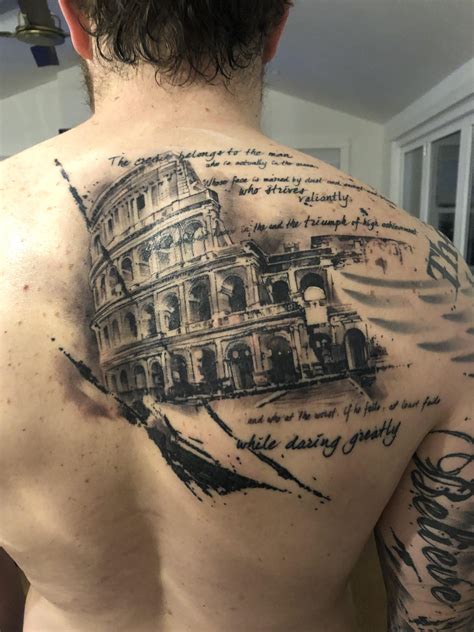 The Man In The Arena Tattoo
