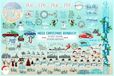 Download The Mega Christmas Bundle Files DXF Files