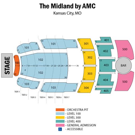 The Midland Theater Seating Chart