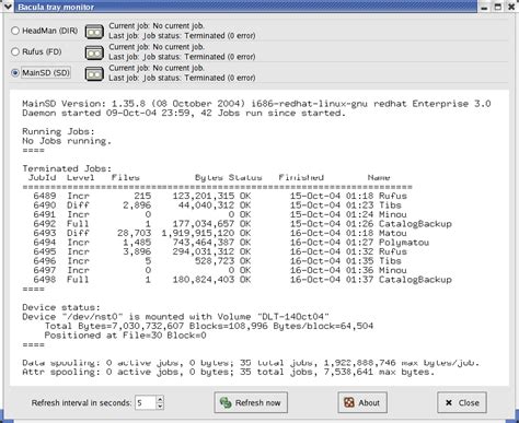 The Option Resource for The Bacula Exclude Directory File Set