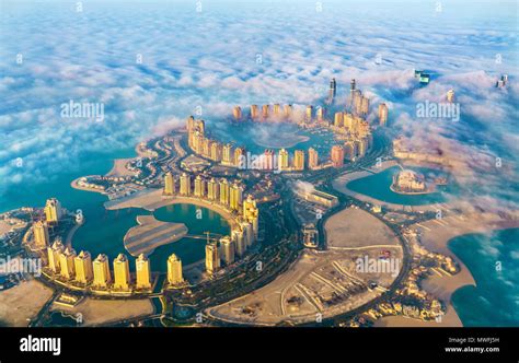 The Pearl Qatar Aerial View