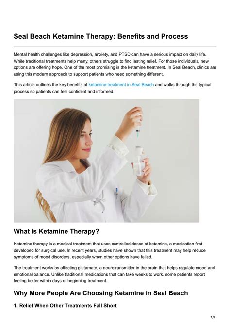 The Process: Getting Started with Ketamine Therapy
