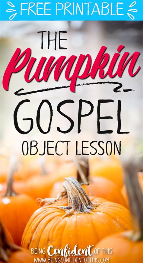 The Pumpkin Gospel Free Printable