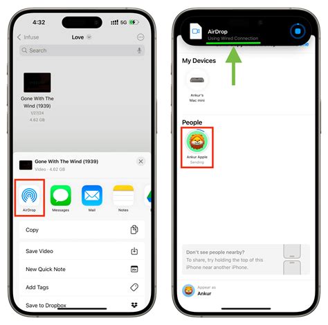 The Quickest Way: Transferring Files Using AirDrop (iPhone to iPhone/Mac)