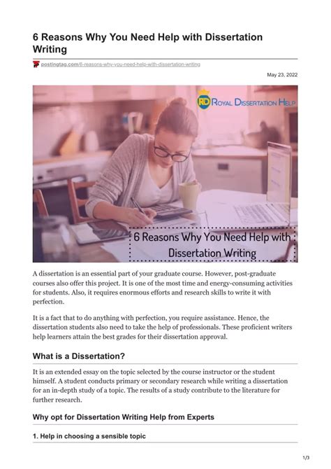 The Reason Why You Shouldnt be Scared of Dissertation Writing