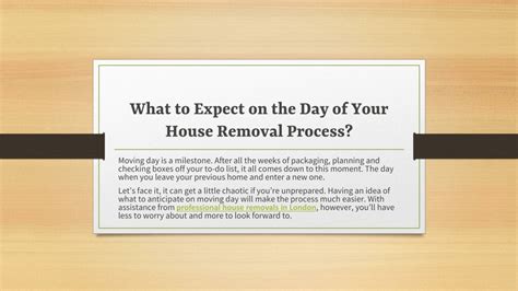 The Removal Process: What to Expect