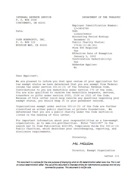 The Review Process and Receiving Your Determination Letter