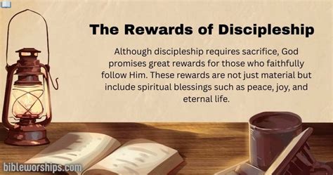 The Rewards of Discipleship