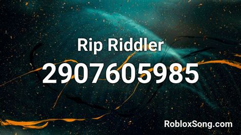 The Riddler Roblox ID - Roblox music codes