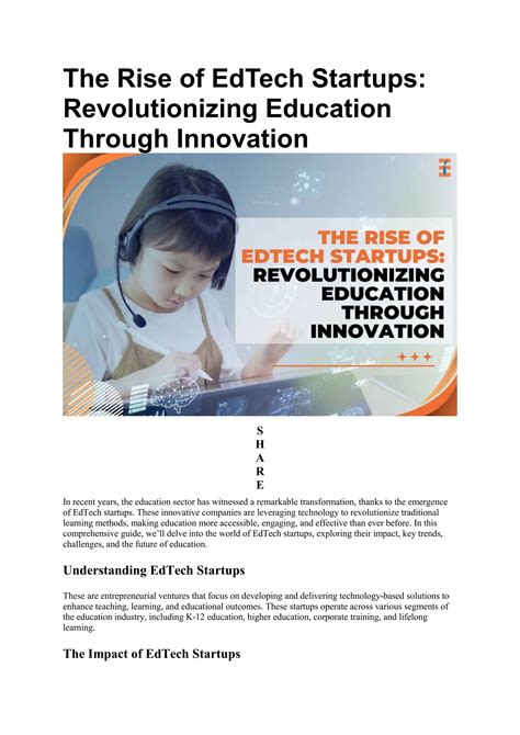 The Rise of EdTech How Technology Is Revolutionizing Education