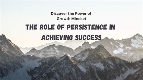 The Role of Persistence