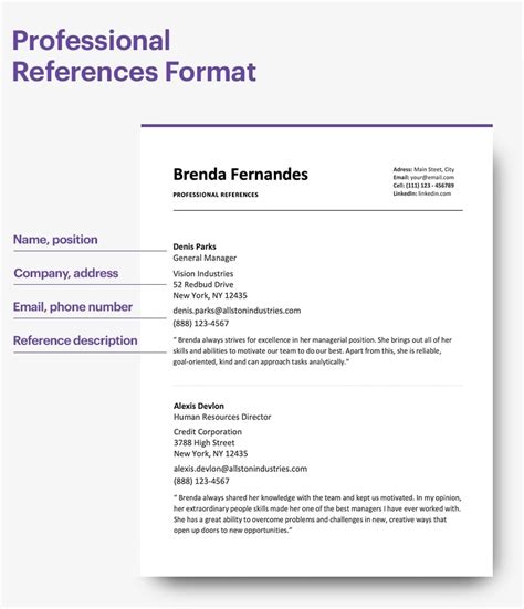 The Role of Professional References