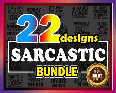 Download The Sarcastic Bundle DXF Files