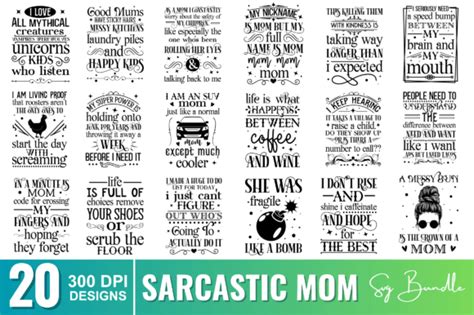 Download The Sarcastic Mom Bundle Files DXF Files