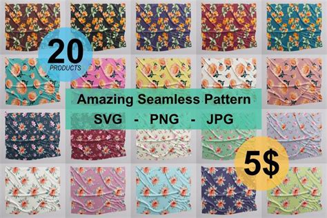 Download The Seamless Patterns Bundle Vol. 4 - 253+ Amazing SVG File Images