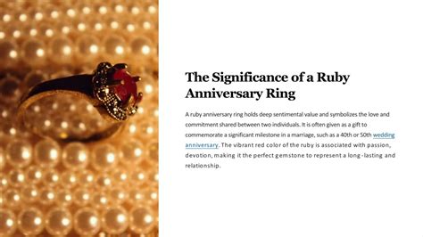 The Significance of the Ruby Anniversary
