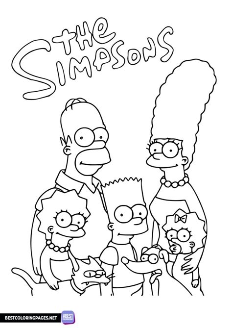 The Simpsons Coloring Pages