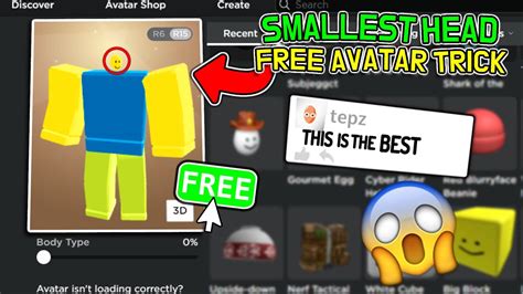 The Smallest Roblox Head - Roblox