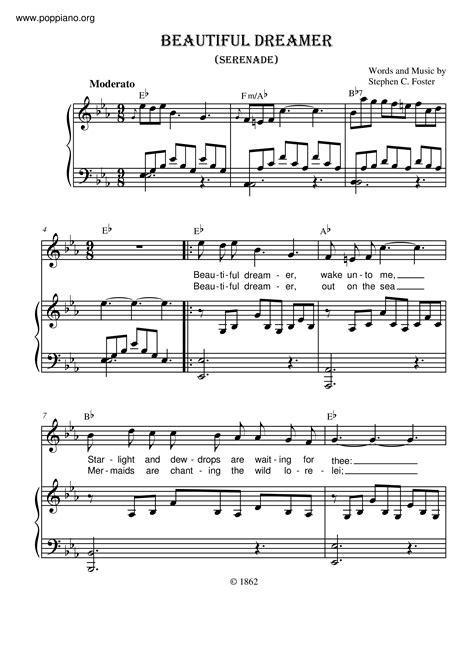 Dreaming of Beauty: Exploring the Timeless Charms of 'Beautiful Dreamer' Song