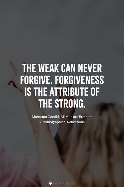 The Strength of Forgiveness