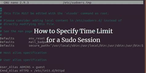 The Sudo Time Limit
