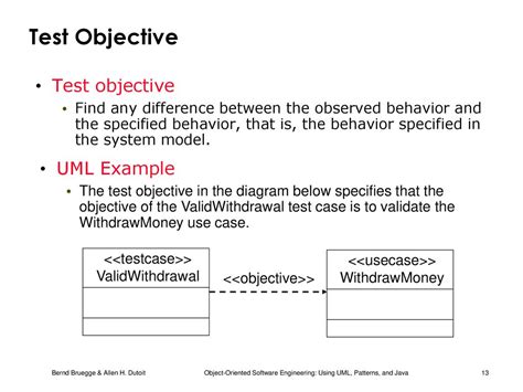 The Test Objective
