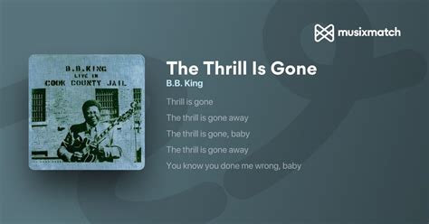 The Thrill Is Gone Traduction