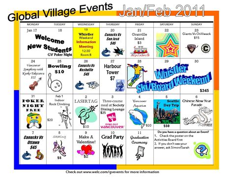 The Villages Calendar Of Events