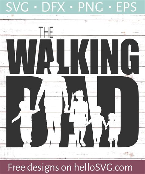 Download The Walking Dad Bundle Cut Files DXF Files