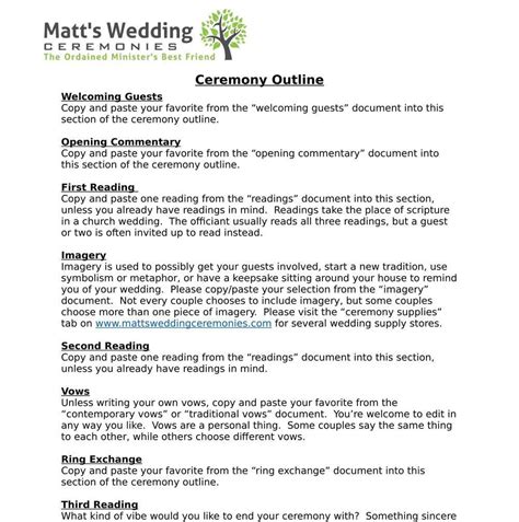 The Wedding Ceremony
