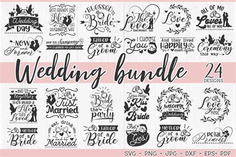 Download The Wedding Sign Bundle For Cricut