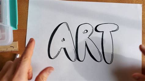 The Word Art In Bubble Writing