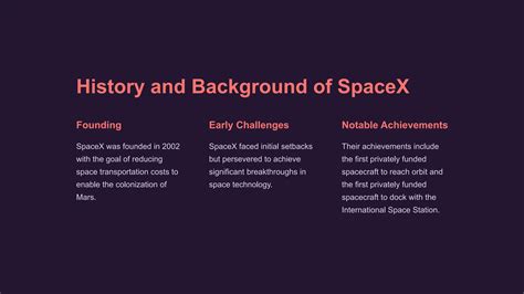 The founding of SpaceX