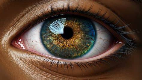The iris bursts forth with color