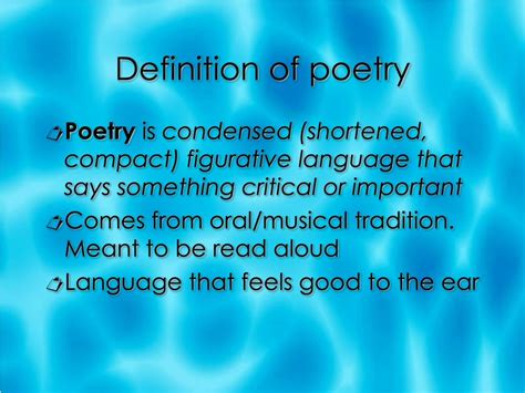 The meaning of the poem