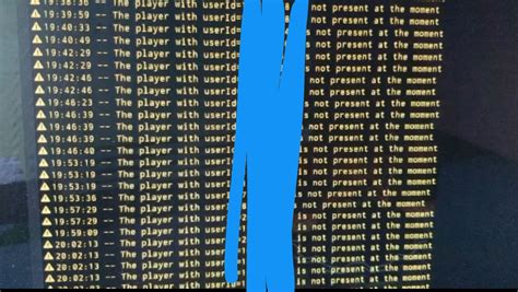 The player with user id is not present at the moment - Scripting 