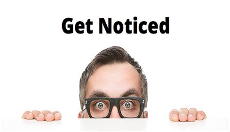 The problem of getting noticed today