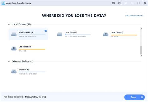 The simplicity of Magoshare Data Recovery