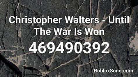 The walters Roblox ID