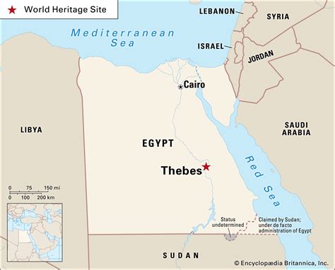 Thebes In Egypt Map