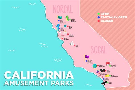 Theme Parks In California Map