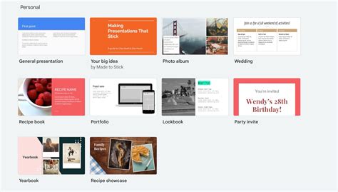 Theme Gallery in Google Slides